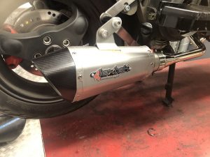 SCOMADI/ ROYAL ALLOT 125 SPORTS EXHAUST Modern Scooters
