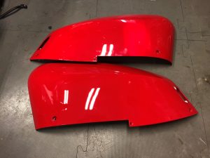 SCOMADI TL L/H and R/H SIDE PANELS RED Modern Scooters
