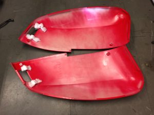 SCOMADI TL L/H and R/H SIDE PANELS RED Modern Scooters