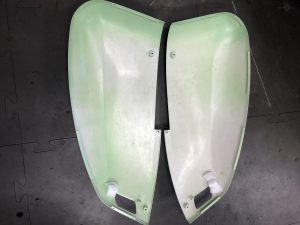 SCOMADI TL L/H and R/H SIDE PANELS GREEN Modern Scooters