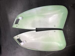 SCOMADI TL L/H and R/H SIDE PANELS GREEN Modern Scooters
