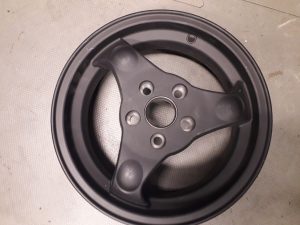 SCOMADI TL125 REAR WHEEL. BRAND NEW OLD STOCK Modern Scooters