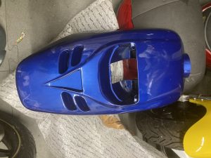 PIAGGIO TYPHOON FRONT SHIELD BLUE 214 Modern Scooters