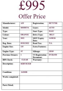 AJS MODENA 125 Modern Scooters AJS MODENA 125 Modern Scooters