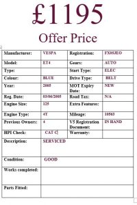 VESPA ET4 125 Modern Scooters