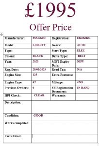 PIAGGIO LIBERTY 125 2023 Modern Scooters