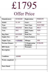 SCOMADI TL125 PO65NN Modern Scooters