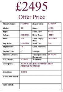 SCOMADI TL125 CHROME Modern Scooters